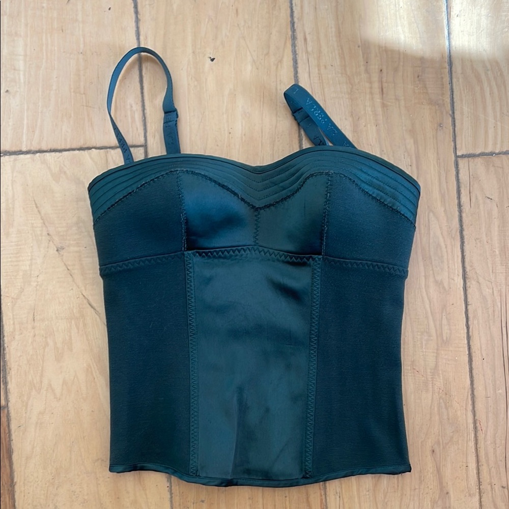 Dark Green Bustier Top La Perla